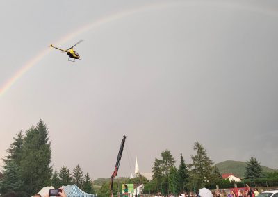 Lot śmigłowca - dzień strażaka