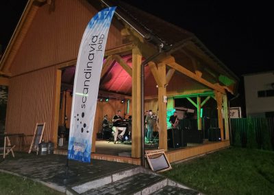 Orkiestra na evencie dla straży pożarnej