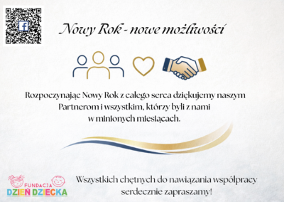 NOWY ROK PEŁEN WDZIĘCZNOŚCI I NOWYCH MOŻLIWOŚCI WSPÓŁPRACY